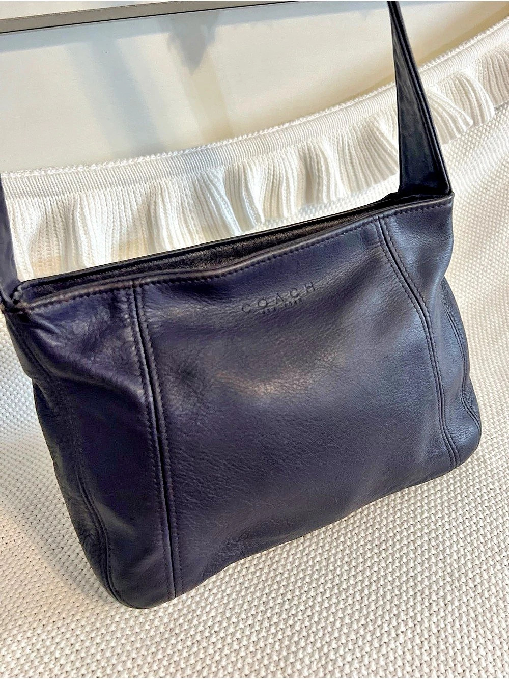 ✨ Vintage 1998 Coach Ink Leather Lexington Zip Bag #4188 ✨